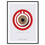 Trendy kitchen poster - Coffee Power On!