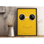 Coffee poster in yellow