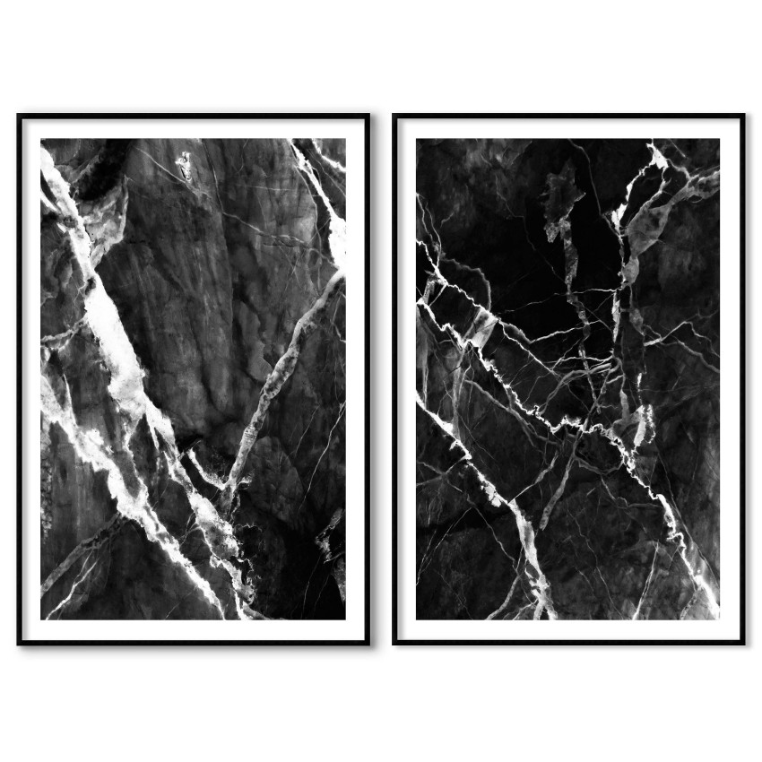 Abstrakt konst - Svartvita posters