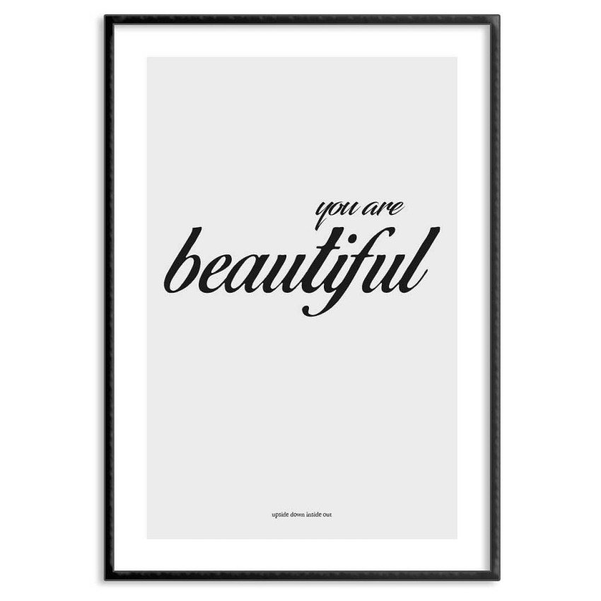 Text poster - You are beautiful