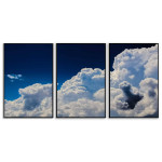 Drömlika moln - Stor tavla i tre delar