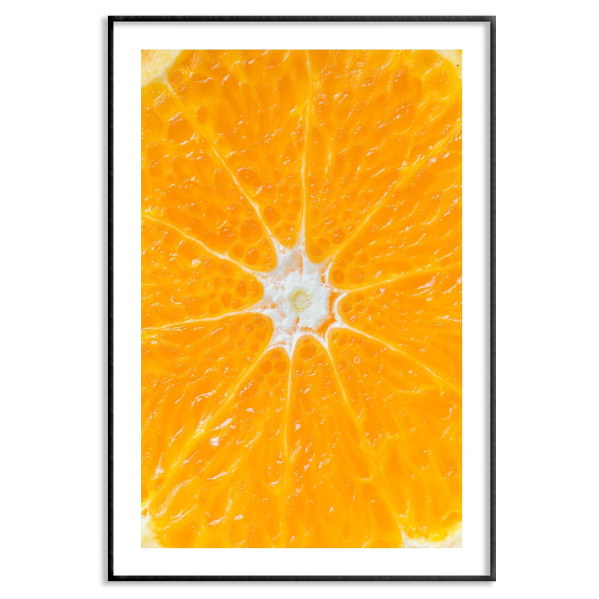 Trendy kitchen poster - Orange slice
