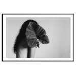 Fashion poster - Naked woman and leaves