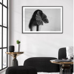 Fashion poster - Naked woman and leaves