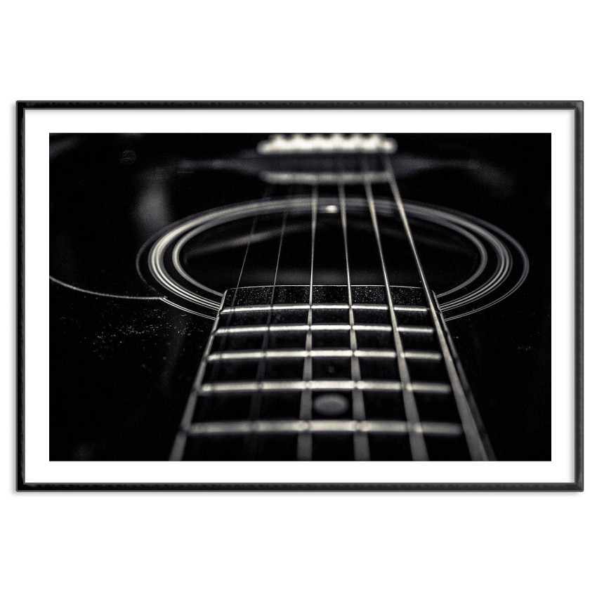 Music poster - Black acoustic guitar