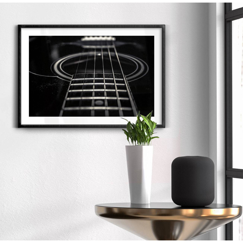 Music poster - Black acoustic guitar