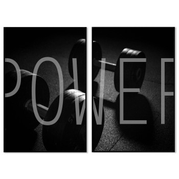 Power och hantlar - Motiverande posters