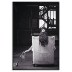 Fashion musik poster - Kvinna och trumpet