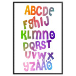 Färgglad alfabetstavla - Barntavla