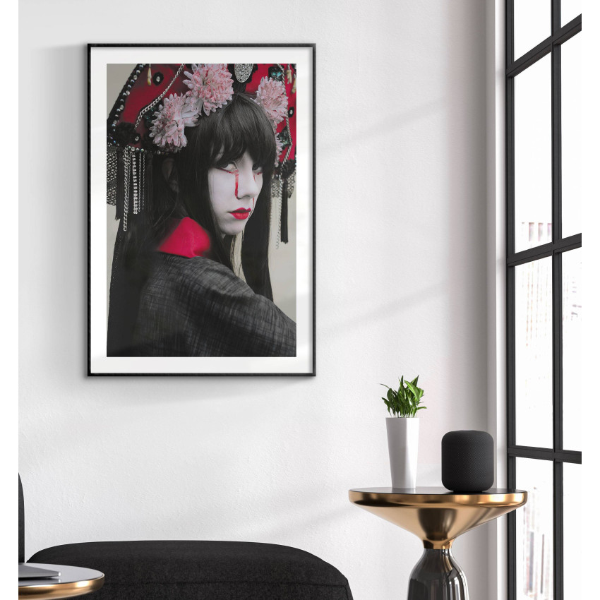 Japanese geisha new school poster