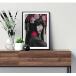 Japanese geisha new school poster