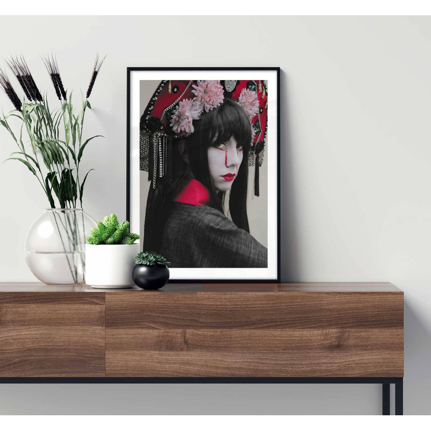 Japanese geisha new school poster