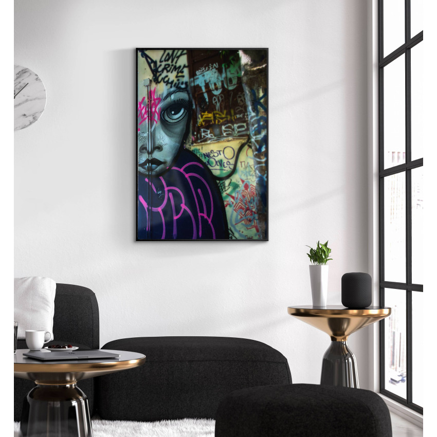 Väggkonst och graffiti - Färgglad poster