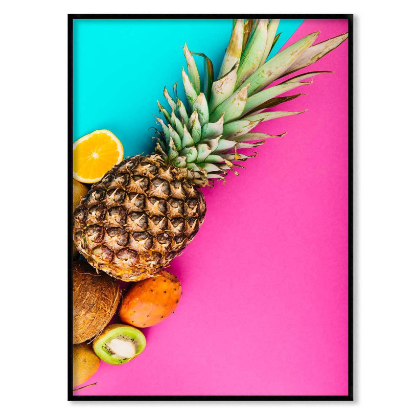 Colorful pineapple - Simple Poster