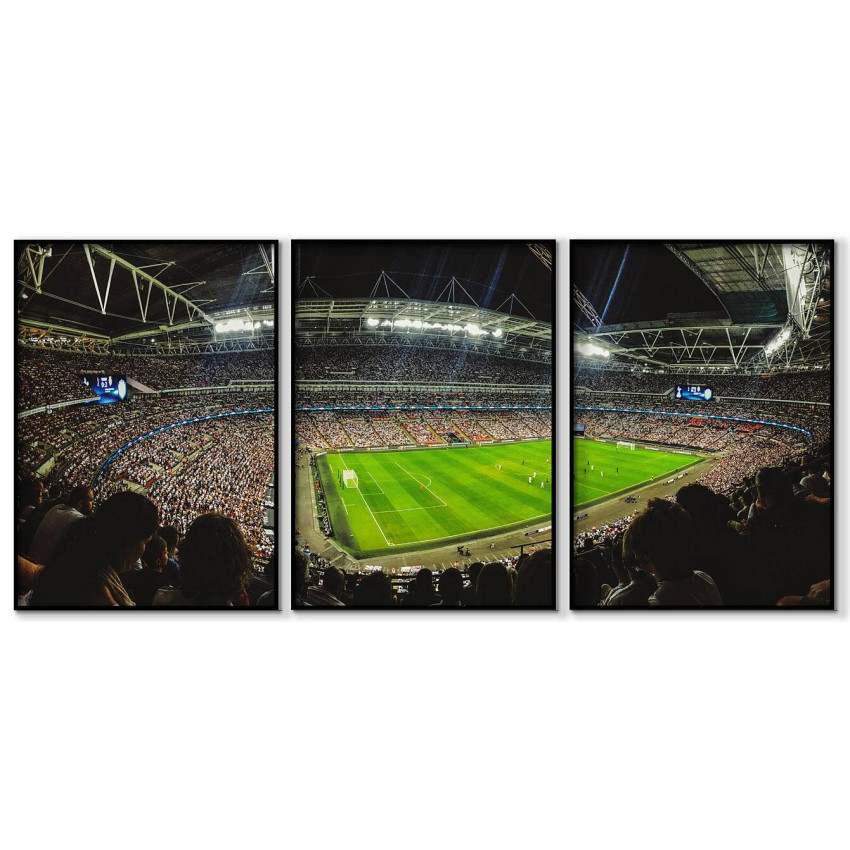 Soccer game stadium - Three piece poster