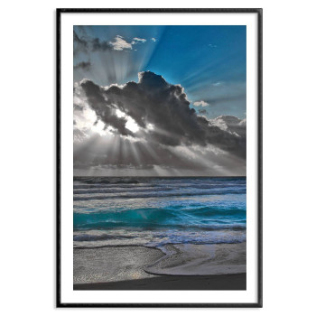 Hav och solstrålar - Vacker naturtavla