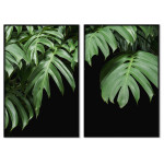 Monstera blad - Grön växtposter