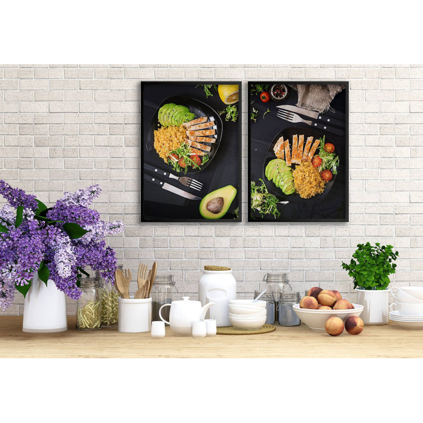 Healthy food - Elegant kitchen poster