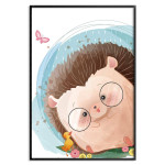 Söt igelkott - Barntavla