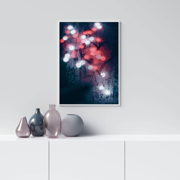 Hjärta - Mörk och abstrakt poster