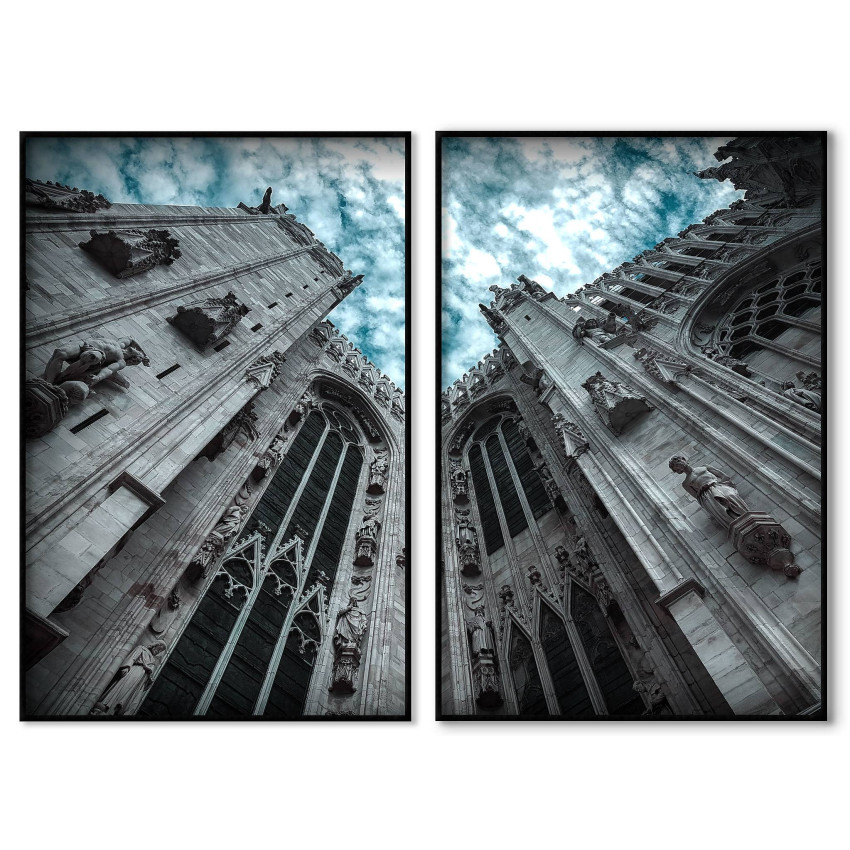 Mäktigt palats - Tavla i två delar