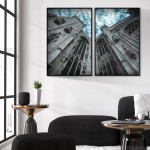 Mäktigt palats - Tavla i två delar