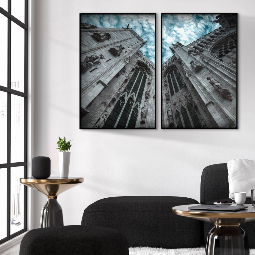 Mäktigt palats - Tavla i två delar