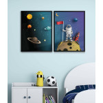 Cartoon astronaut - Kids poster