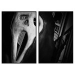 Mystical & scary mask - Poster in two pieces