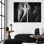 Mystical & scary mask - Poster in two pieces