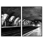 London Underground - Abstrakt tavla i två delar