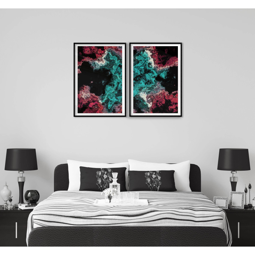 Abstract art - Poster in two pieces