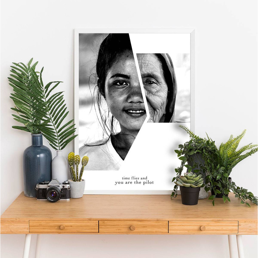 Young and old woman poster