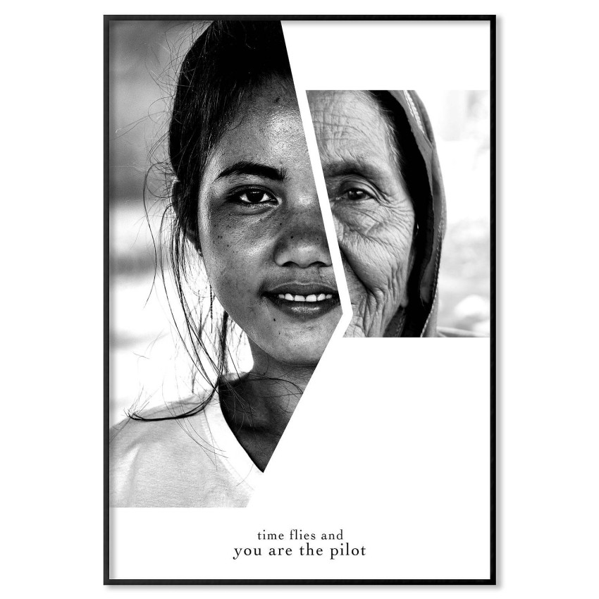 Young and old woman poster
