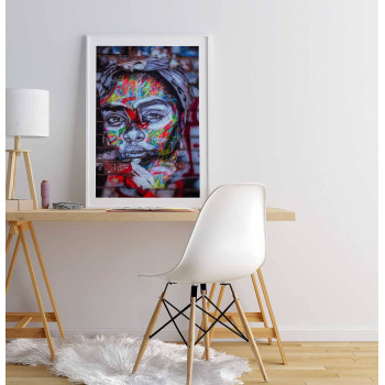 Graffiti ansikte - Street art poster