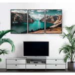 Magisk naturbild - Hemtrevlig tavla i tre delar