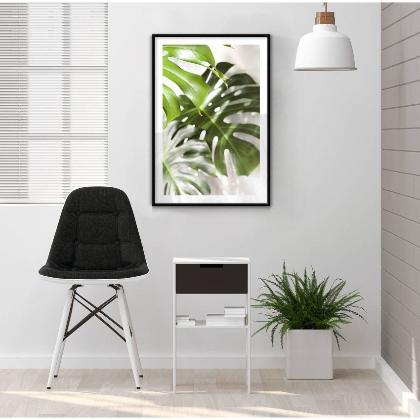 Monstera leaf - Green poster