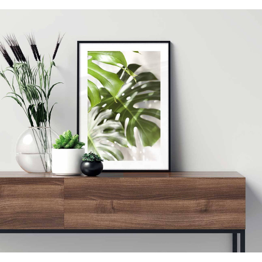 Monstera leaf - Green poster