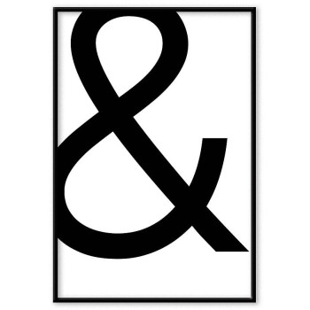 Simpel &-symbol - Minimalist poster