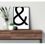 Simpel &-symbol - Minimalist poster
