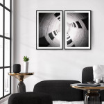 Abstract silo - Poster in two pieces