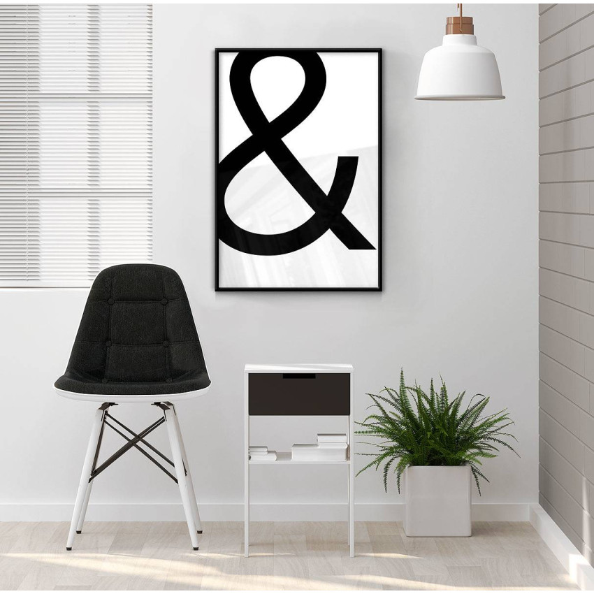 Simpel &-symbol - Minimalist poster
