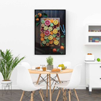 Frukter i sköna färger - Modern kökstavla