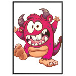 Rosa monster - Rolig barntavla