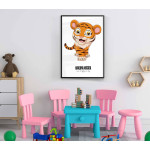 Cartoon lion - Hakuna matata kids poster