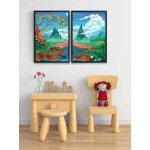 Cartoon nature - Two piece kids poster