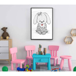 Rabbit and love letter - Simple kids poster
