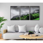 Green landscape - Three piece poster