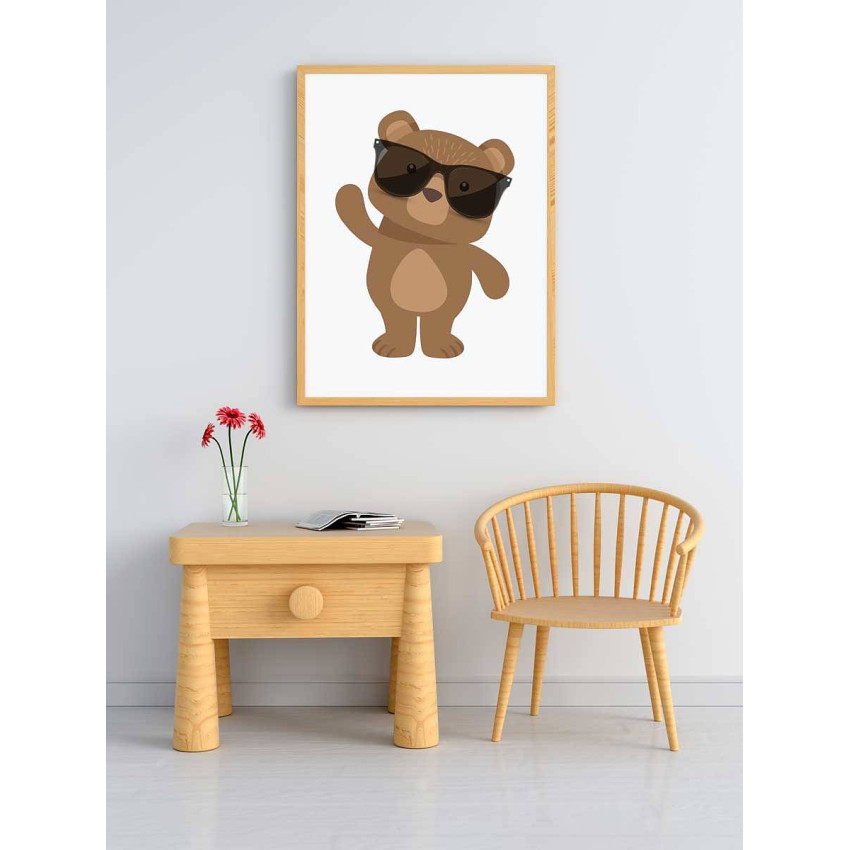 Cool bear - Cute kids poster