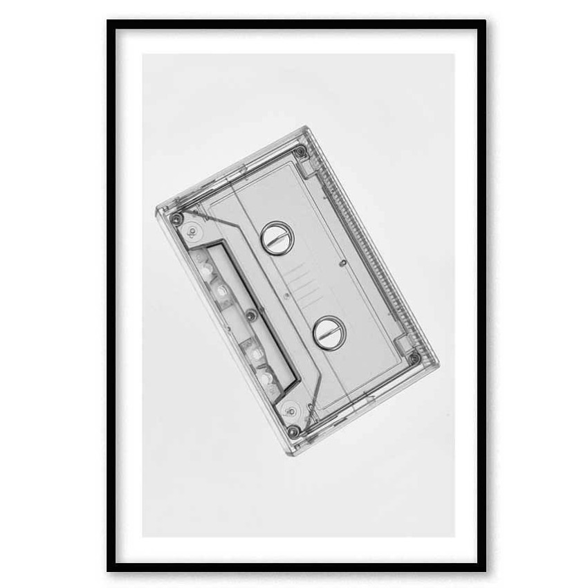 Cassette tape - Retro music poster